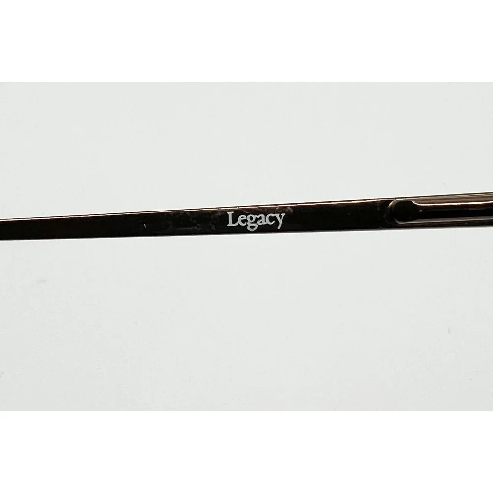 L.A. Eyeworks Eyeglasses Mens Brown Metal Rectangle Frames 48-20-140